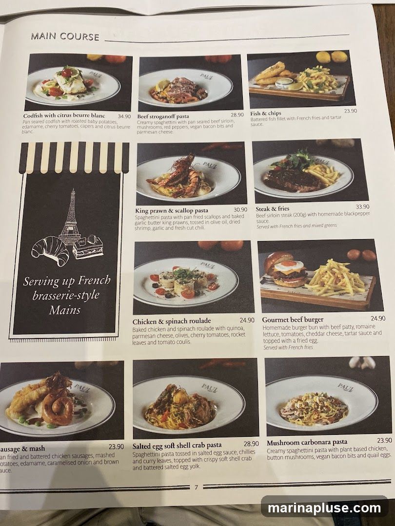 Serving up French brasserie-style Mains