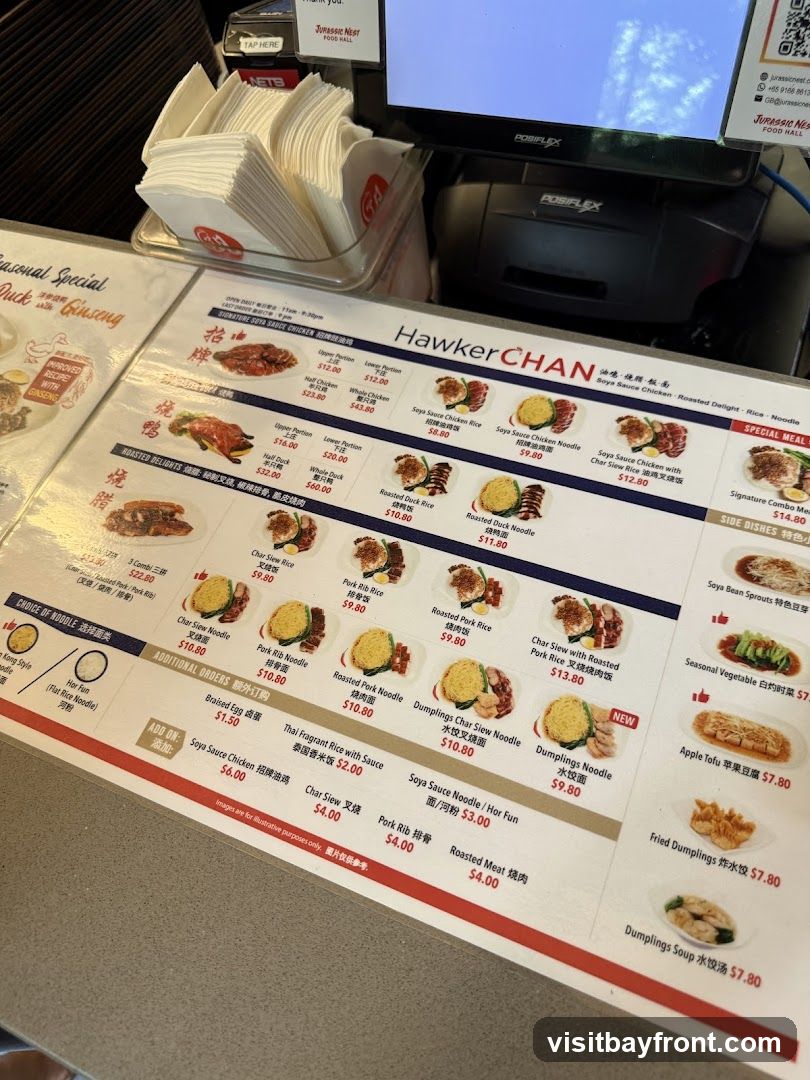 Hawker Chan Menu