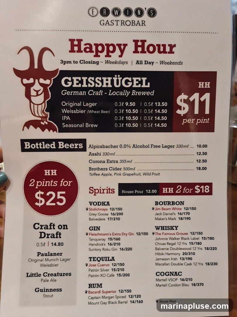 Happy Hour is from 3pm to Closing on Weekdays and All Day on Weekends.