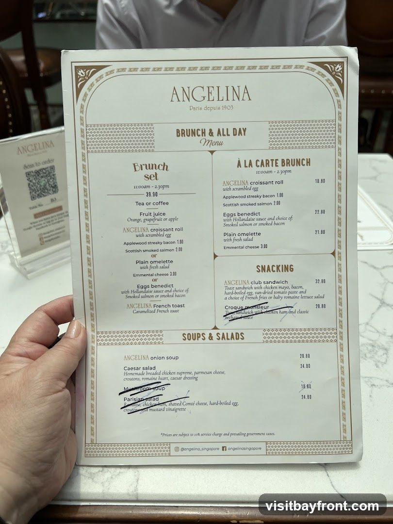 ANGELINA BRUNCH & ALL DAY Menu