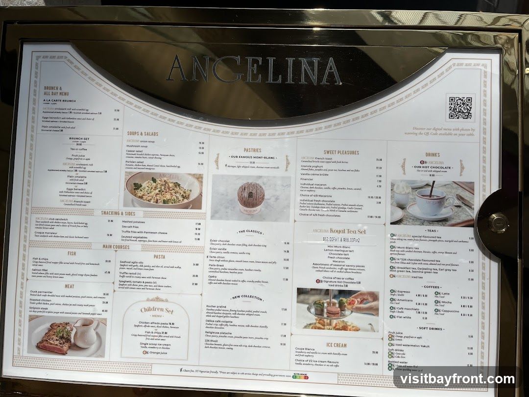 ANGELINA Menu