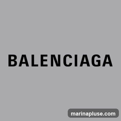 The word BALENCIAGA is displayed in black, bold, sans-serif capital letters against a plain grey background.