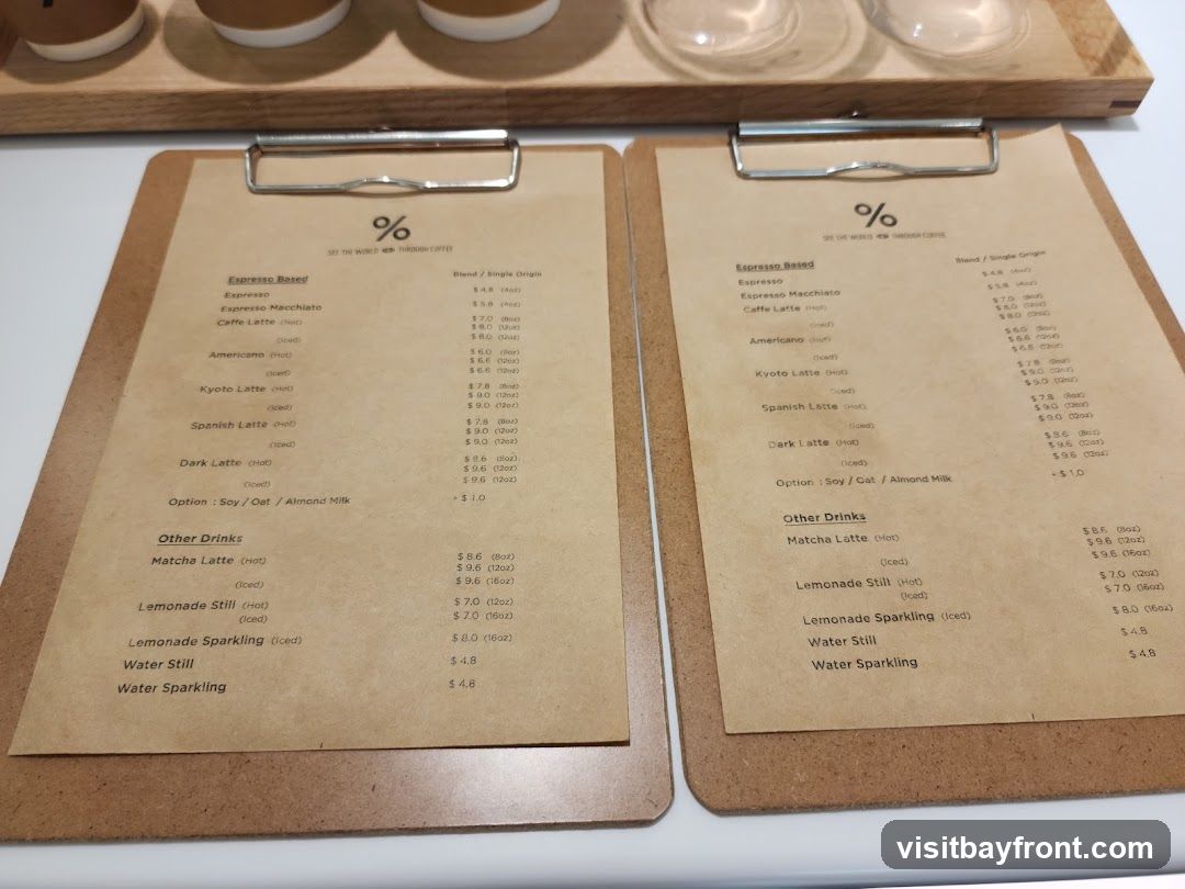 Coffee and Drinks Menu