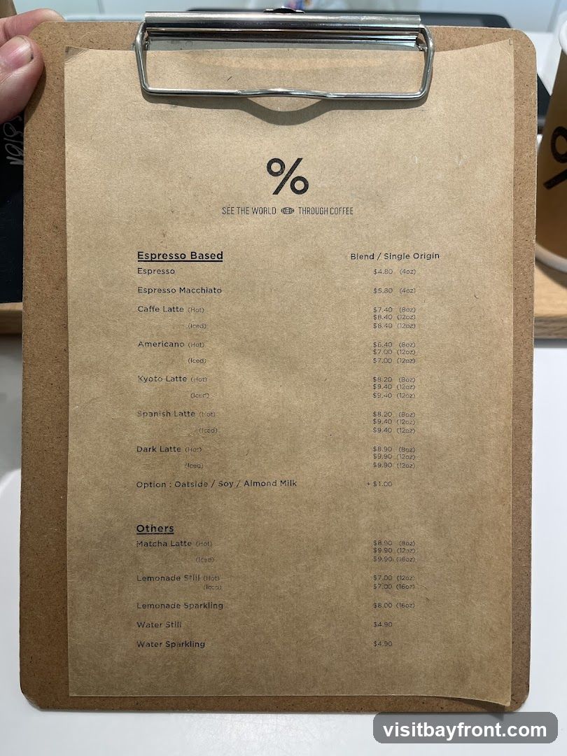Coffee Menu