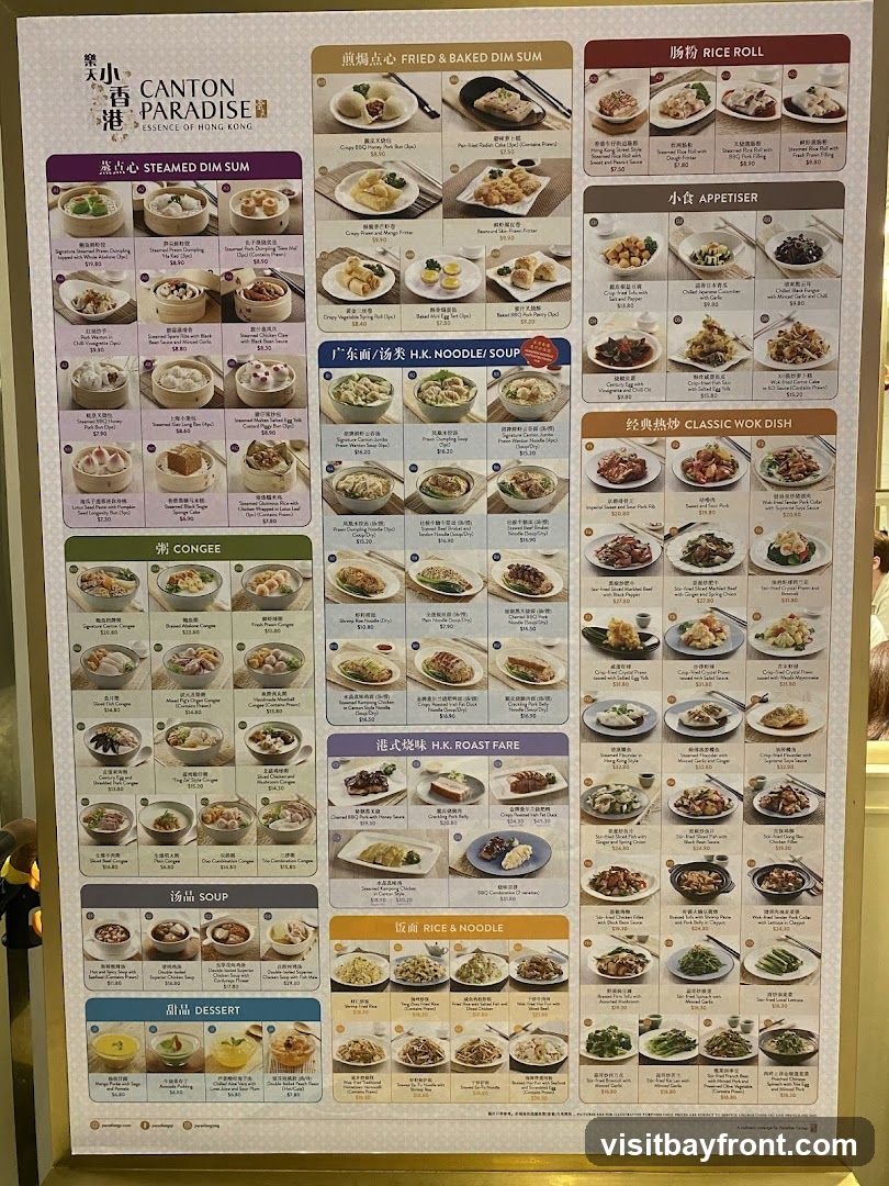 Canton Paradise Menu