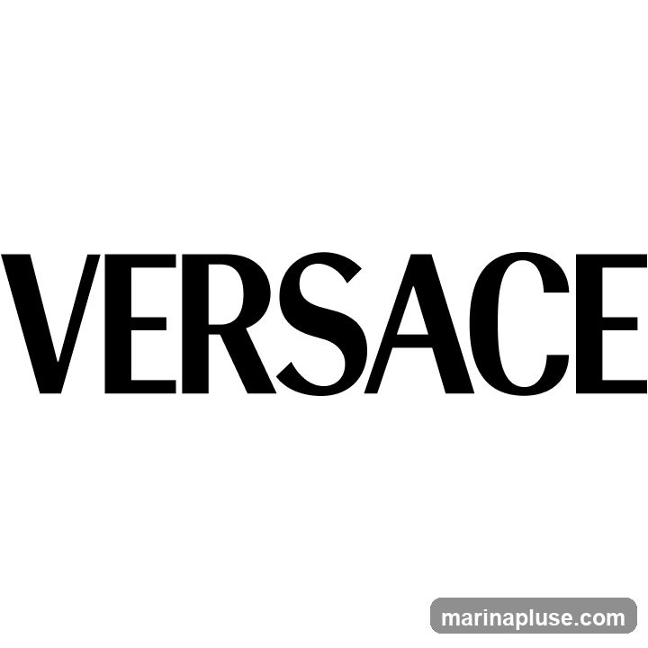 The word "VERSACE" is displayed in large, bold, black, sans-serif capital letters against a white background.