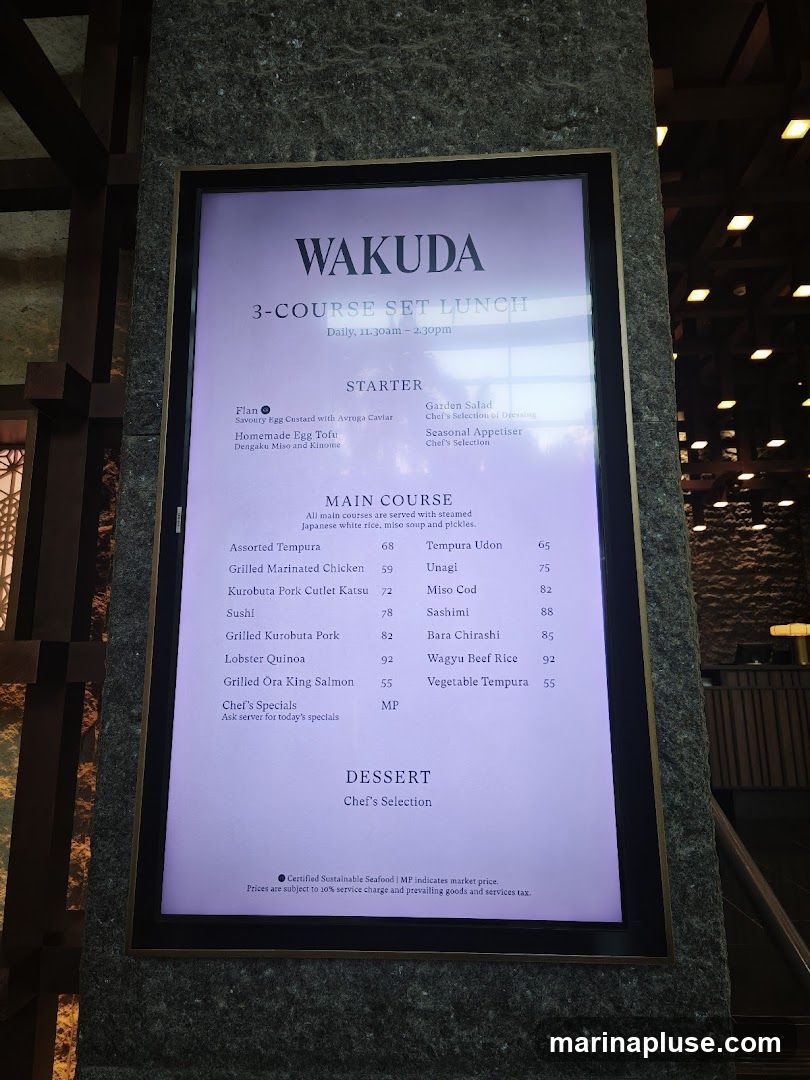 Daily, 11:30 AM - 2:30 PM. Prices are subject to 10% service charge and prevailing goods and services tax.