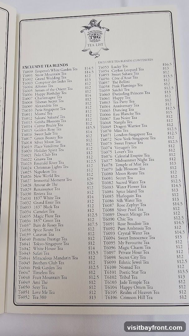 TEA LIST