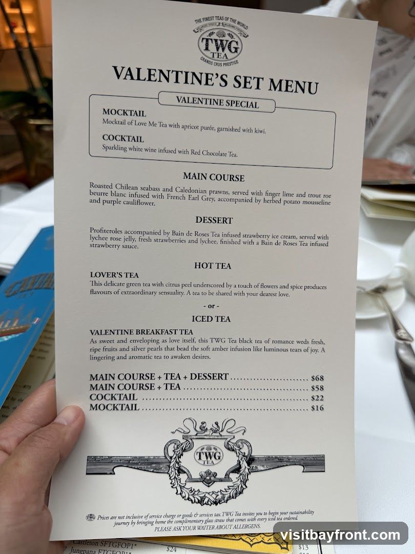 Valentine's Set Menu