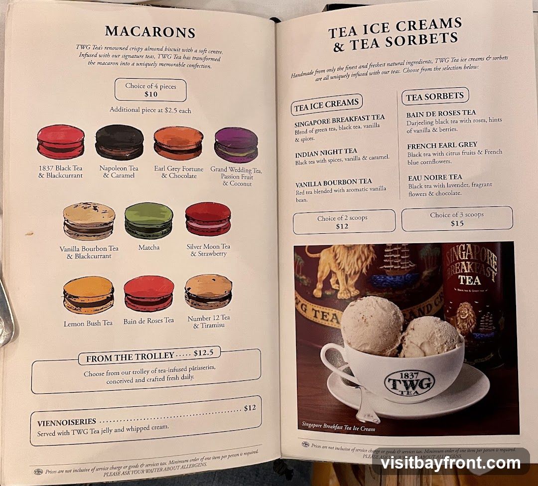 Macarons, Tea Ice Creams & Tea Sorbets