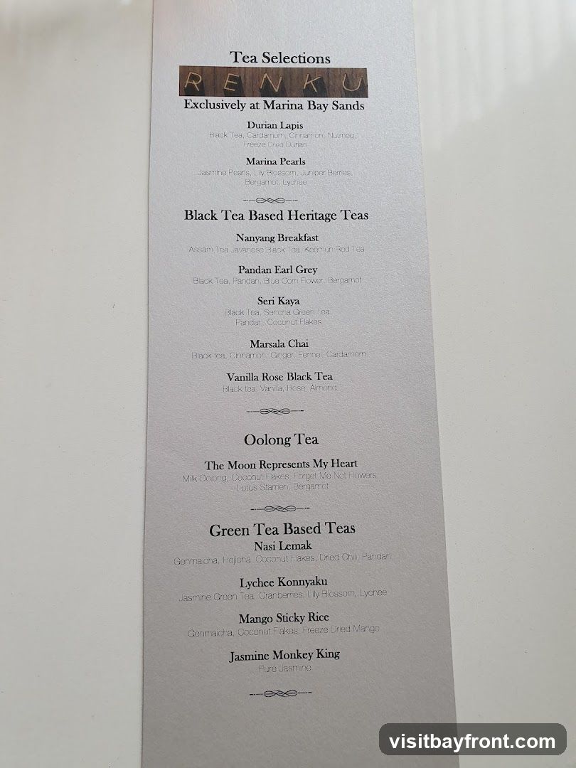 Tea Selections