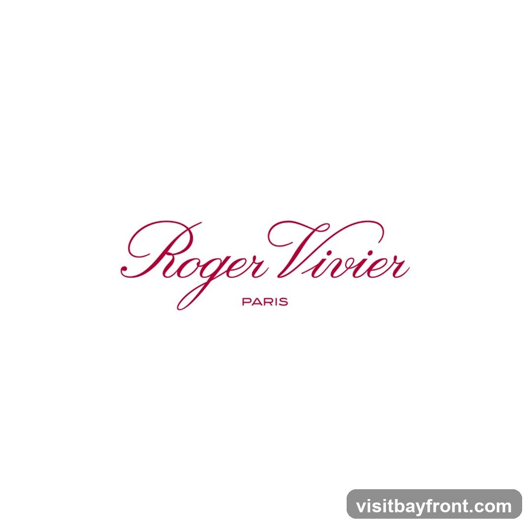 The image displays the Roger Vivier Paris logo in a deep pink script font against a white background.