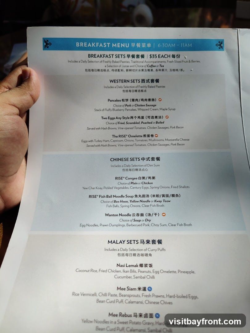 BREAKFAST MENU