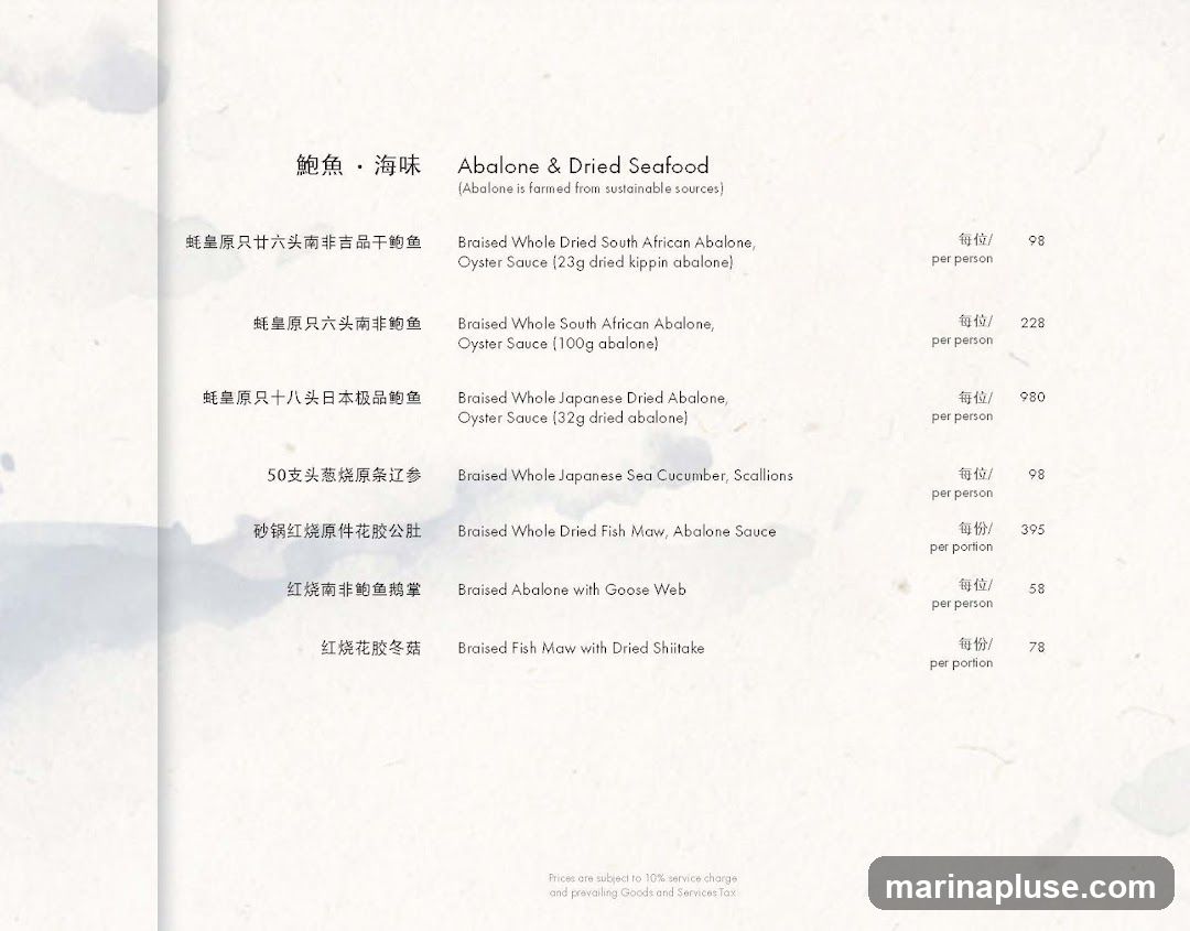 Abalone is farmed from sustainable sources.