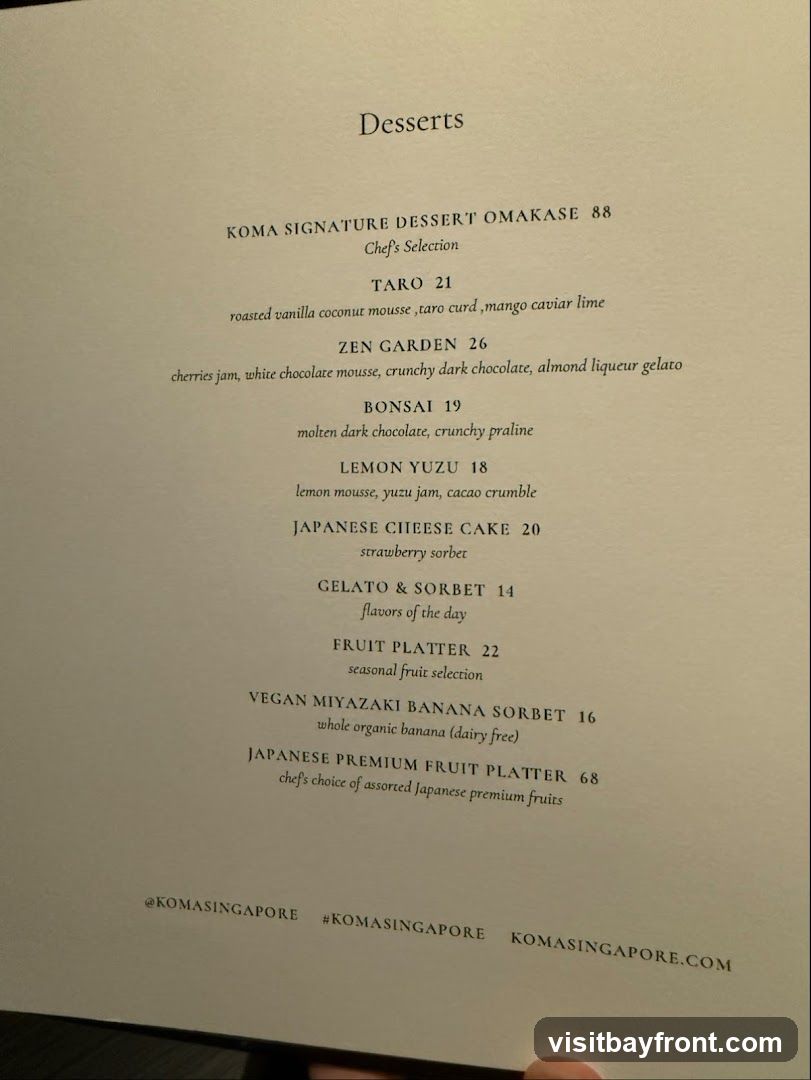 Desserts