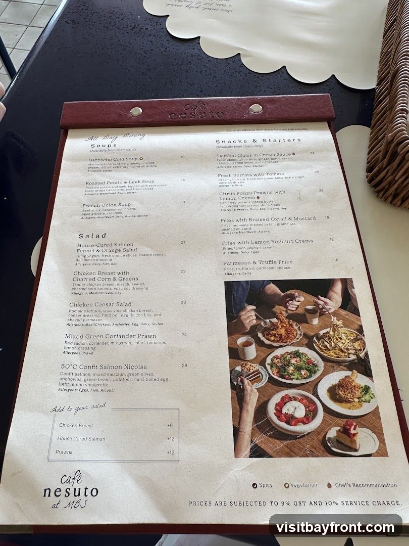 Cafe Nesuto Menu