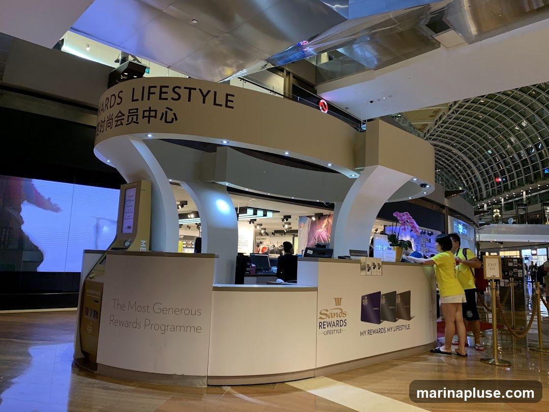 Sands Rewards Lifestyle Counter (above Sampan Rides)