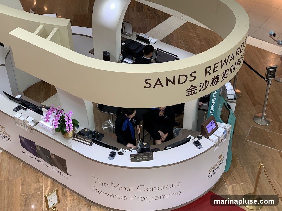 Sands Rewards Lifestyle Counter (above Sampan Rides)
