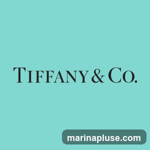 The Tiffany & Co. logo is displayed in black text on a teal background.