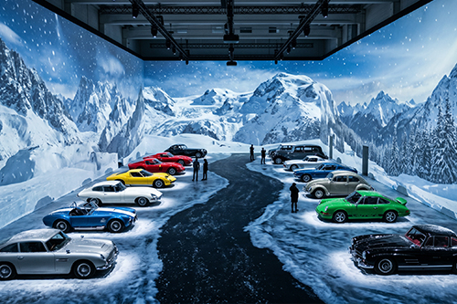 Immersive Grand Touring projection experience at Concours d'Elegance Singapore