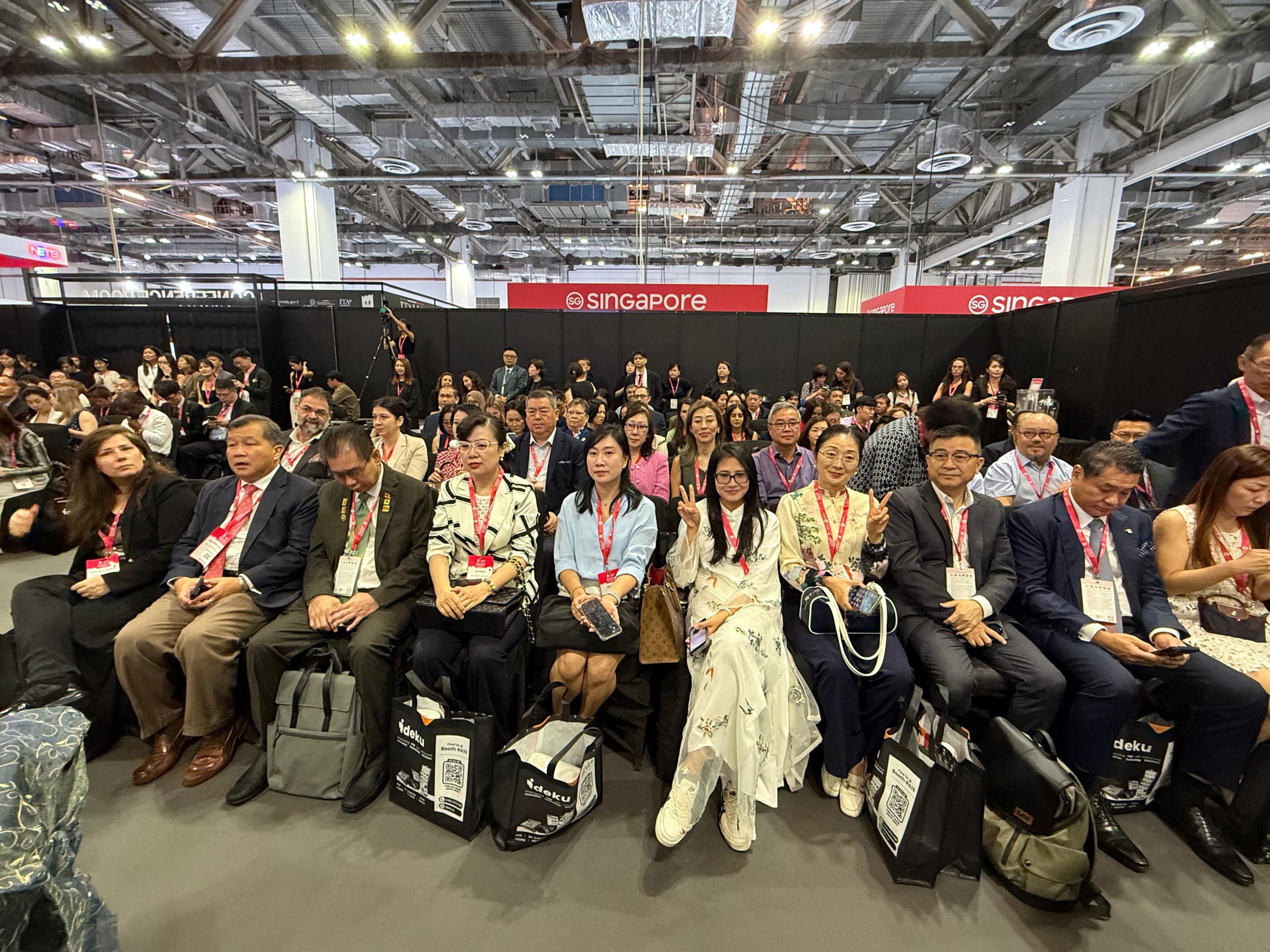 Sands Expo and Convention Centre halls at Marina Bay Sands set up for SIGEP Asia and Restaurant Asia 2026 trade exhibition