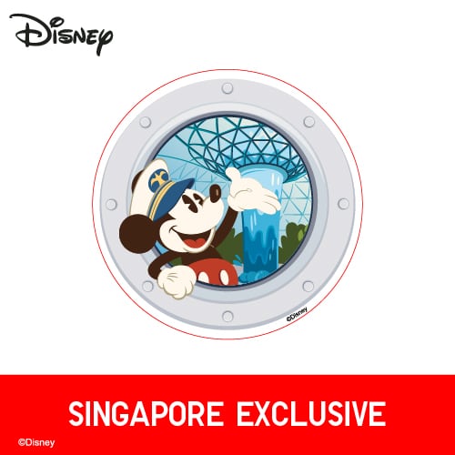 Mickey Singapore iron-on patch, UNIQLO Marina Bay Sands store exclusive